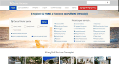 Desktop Screenshot of hotelriccionevacanze.it