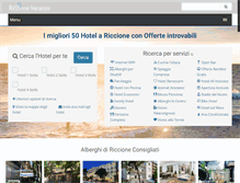 Tablet Screenshot of hotelriccionevacanze.it